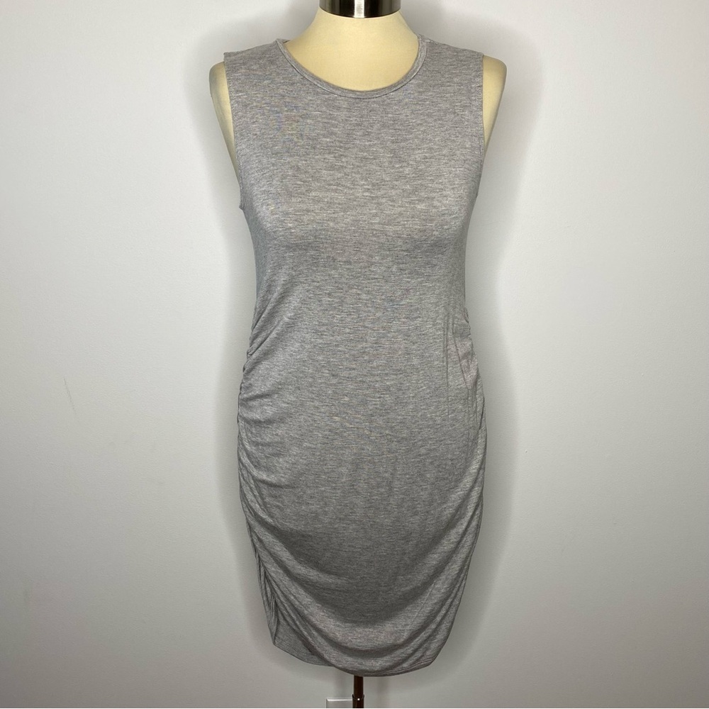 Antistar Grey Ruched Tank Dress